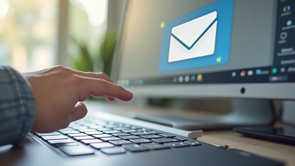 Mão apontando para botão de criar nova regra de filtro no email