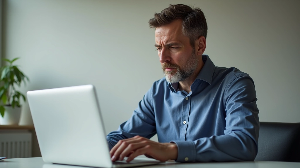 Técnico de suporte resolvendo problemas de email no computador