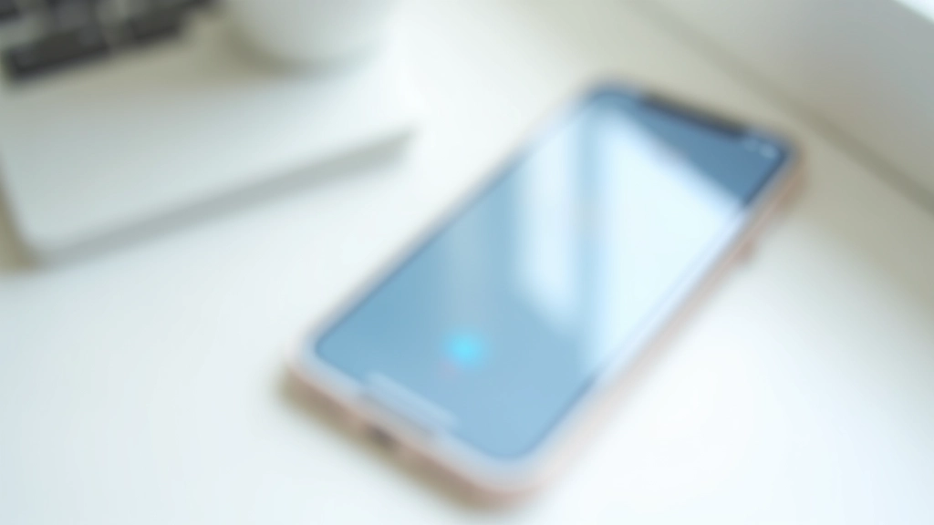 Telemóvel com aplicação de email aberta mostrando sincronização de mensagens